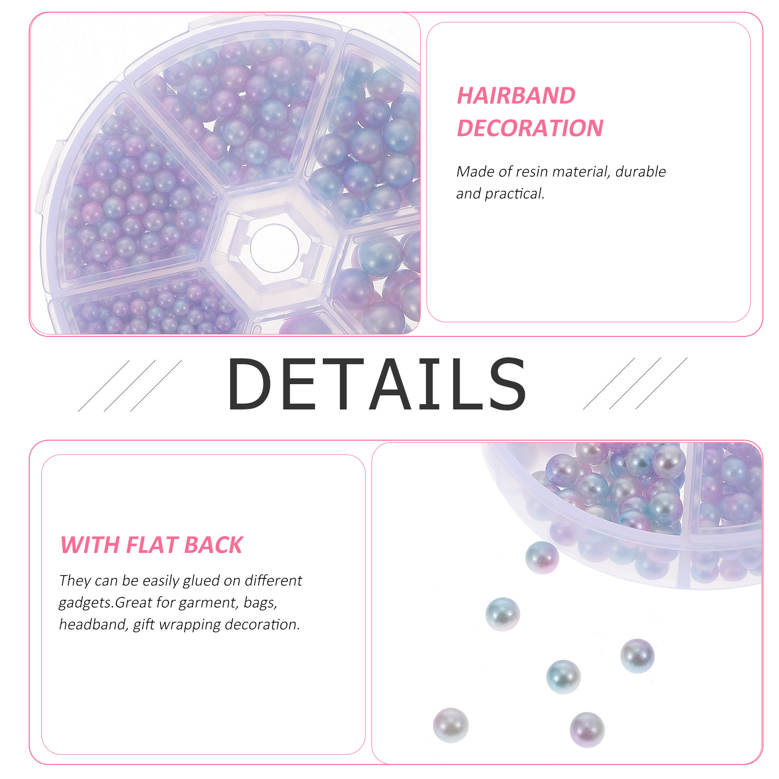 1 Box Resin Pearl Fashion Embe - Embellishment Glue Craft ulasan dan harga