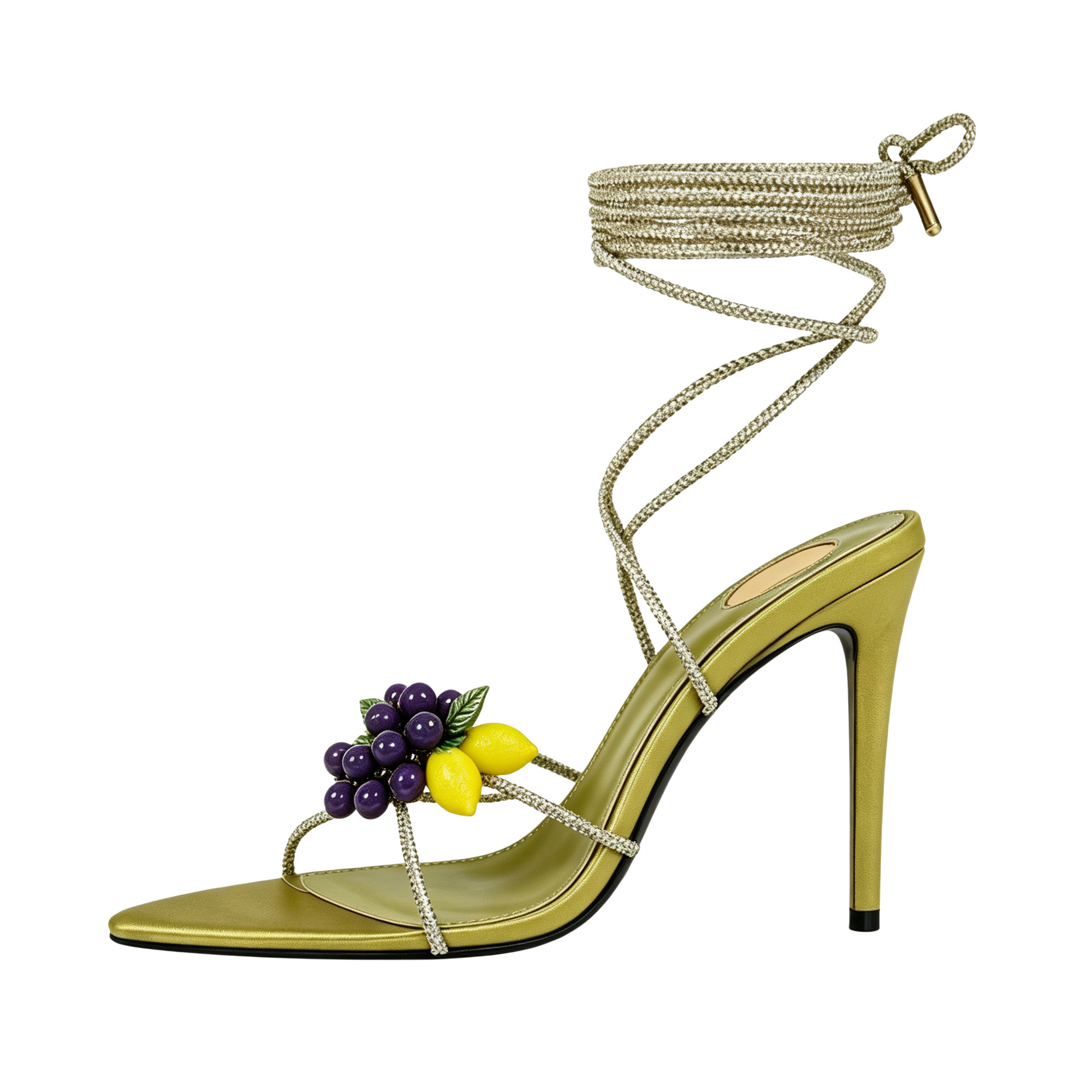 Women's 3D Fruit Embellished R - Guipure Lace Panel ulasan dan harga