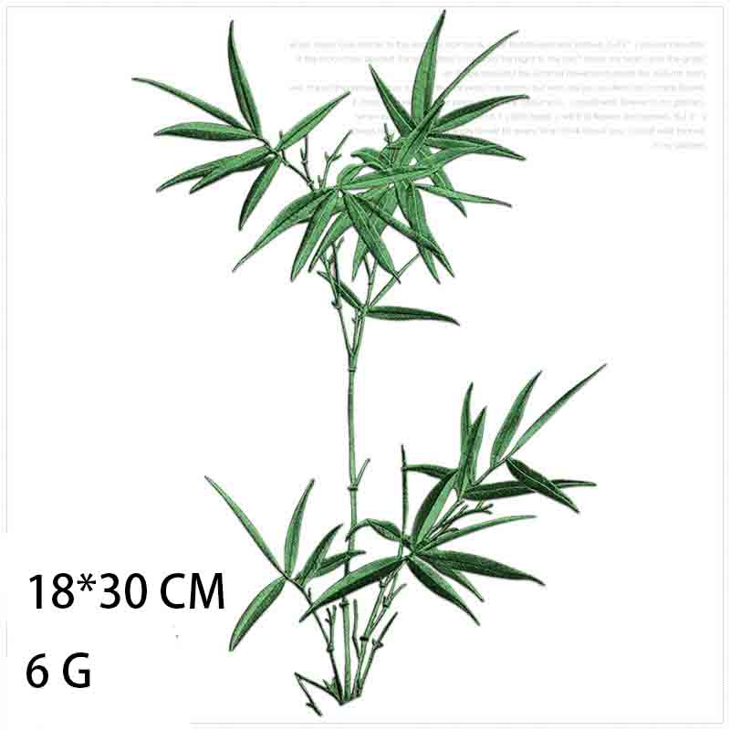 1 Piece Chinese Bamboo Iron on - Applique Patch Flower ulasan dan harga