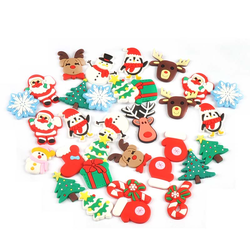20pcs 3-4cm Santa Claus/Pengui - Christmas Craft Embellishment ulasan dan harga