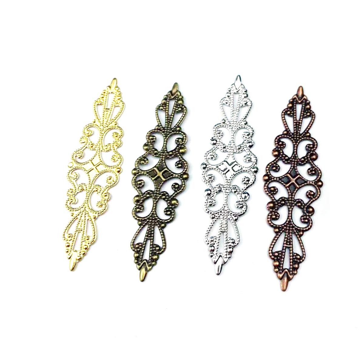 200PCS Hollow Rhombus Charm Fi - Craft Embellishments ulasan dan harga