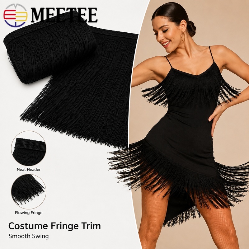 1/2/3M 50cm Tassel Fringe Trim - Fringe Ribbon Sewing ulasan dan harga