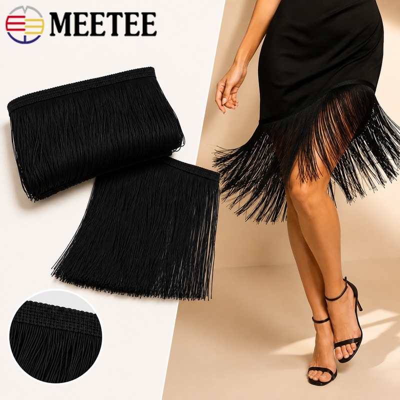 1/2/3M 50cm Tassel Fringe Trim - Fringe Ribbon Sewing ulasan dan harga