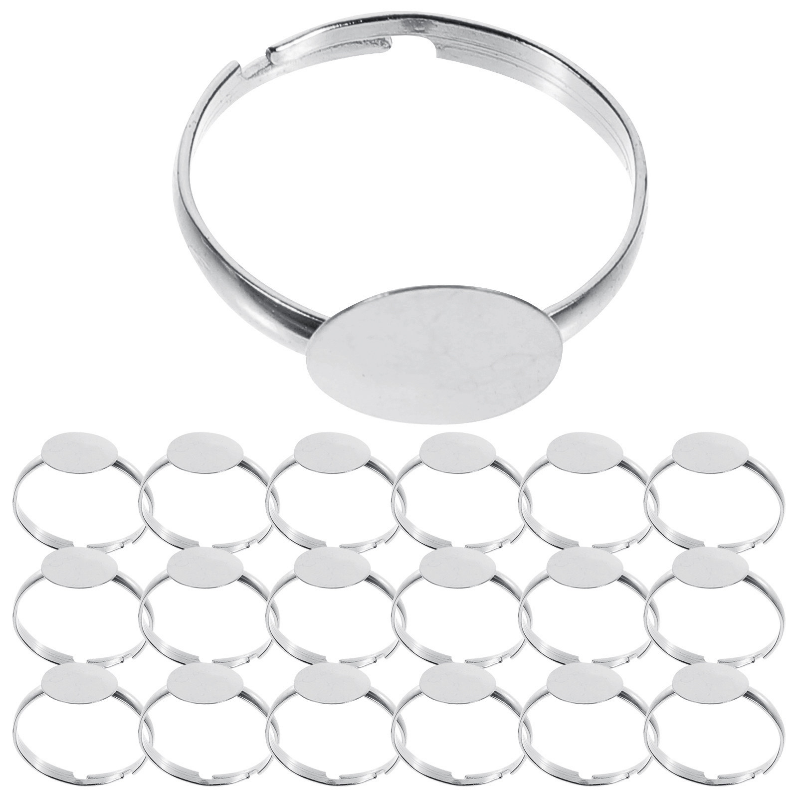100Pcs Alloy Ring Blanks for D - Craft Embellishments ulasan dan harga