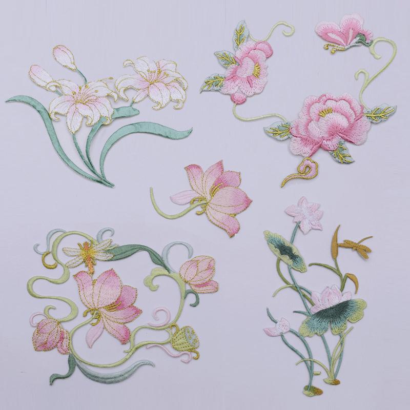 1Pcs DIY Clothes Crafts Embroi - Applique Patch Flower ulasan dan harga