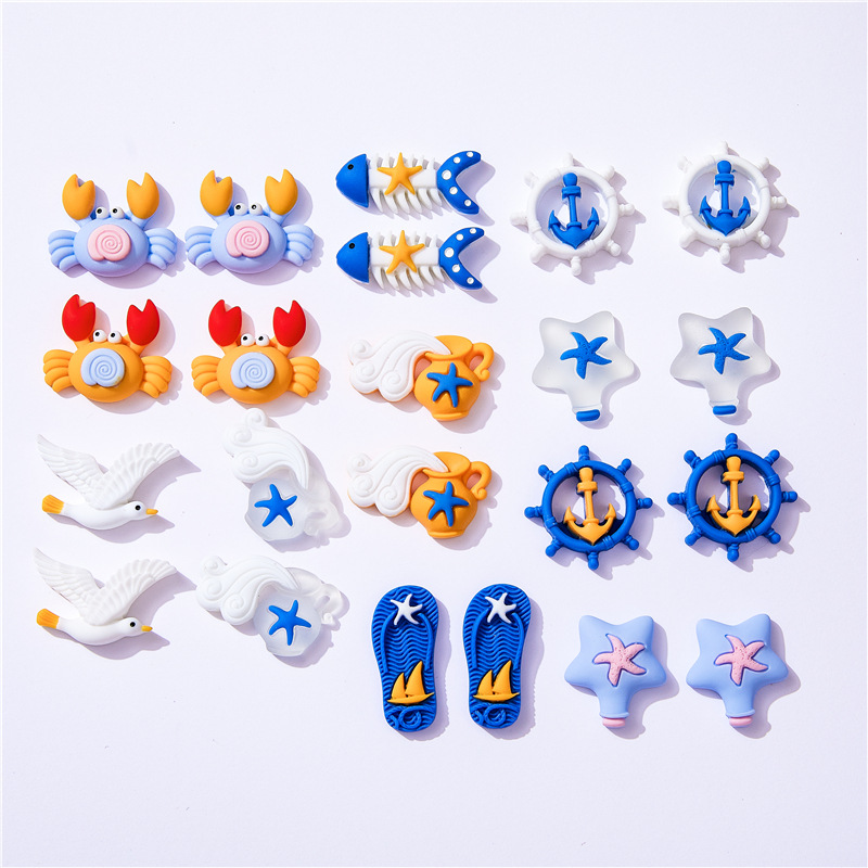 10pcs Marine Beach Style Crab  - Christmas Craft Embellishment ulasan dan harga