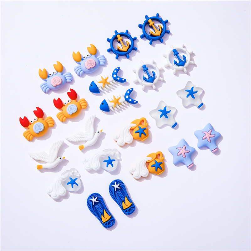 10pcs Marine Beach Style Crab  - Christmas Craft Embellishment ulasan dan harga
