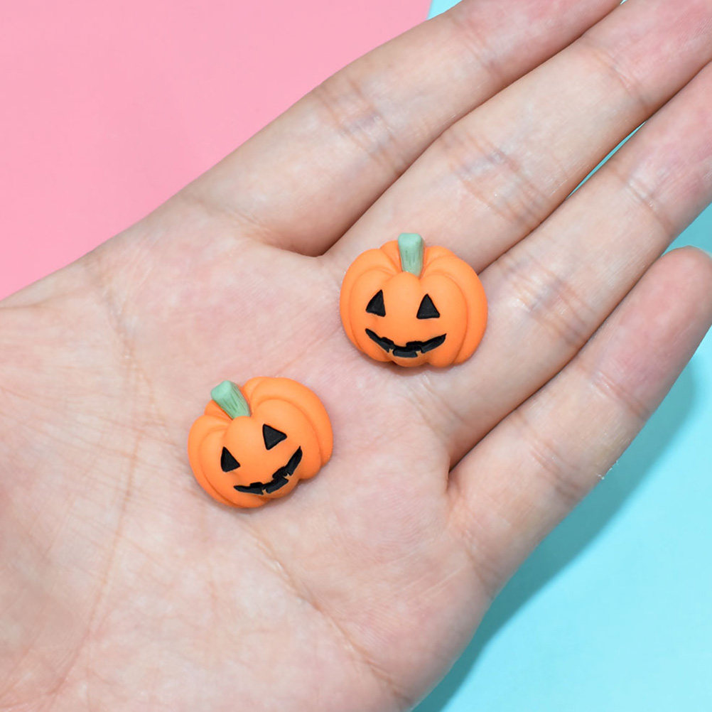 20Pcs Halloween Pumpkin Resin  - Embellishments For Scrapbooking ulasan dan harga