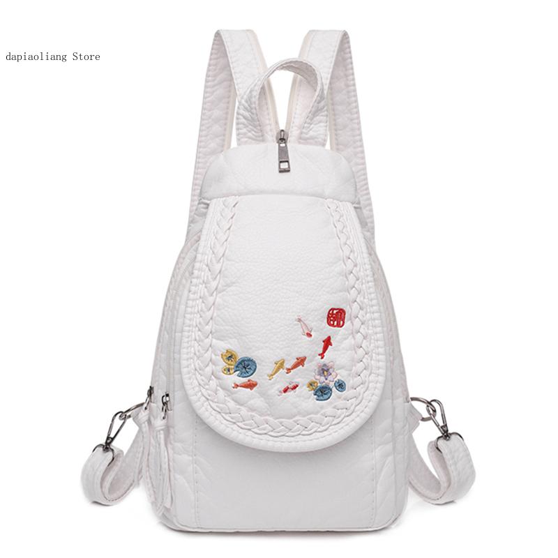 Women Small Chest Bags Fashion - Applique Patch Flower ulasan dan harga