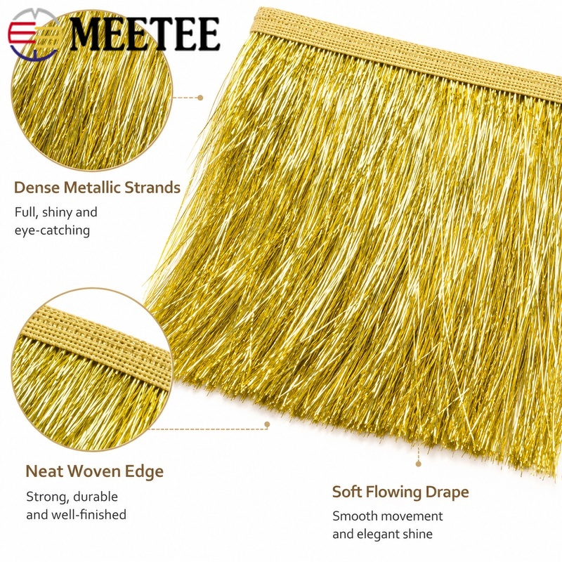 5/10M 10/15/20cm Sequin Tassel - Fringe Ribbon Sewing ulasan dan harga